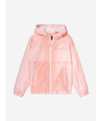 DKNY Girls Hooded Windbreaker in Pink offre 