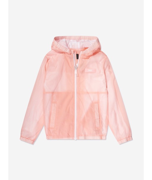 DKNY Girls Hooded Windbreaker in Pink offre 