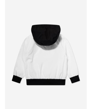 DKNY Kids Hooded Jacket in White de l' environnement