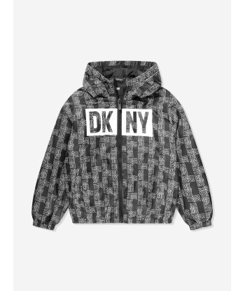 DKNY Kids Logo Windbreaker in Black pas cheres