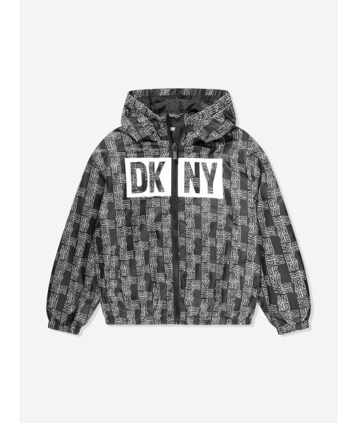 DKNY Kids Logo Windbreaker in Black pas cheres