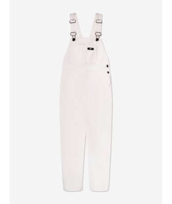 DKNY Kids Logo Dungarees in White Véritable concentré