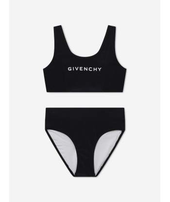 Givenchy Girls Logo Print Bikini in Black le concept de la Pate a emporter 