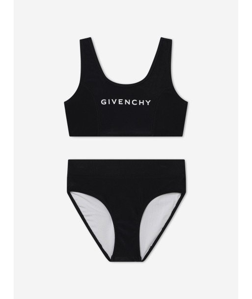 Givenchy Girls Logo Print Bikini in Black le concept de la Pate a emporter 