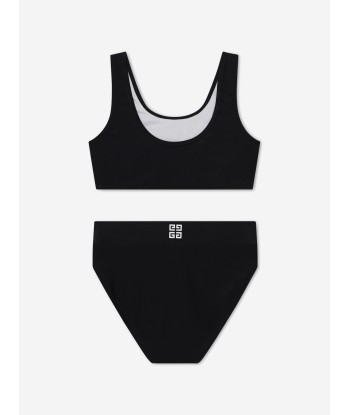 Givenchy Girls Logo Print Bikini in Black le concept de la Pate a emporter 