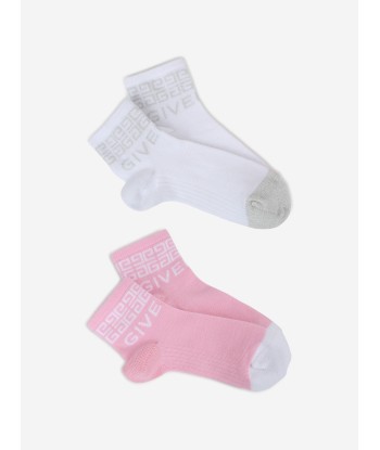 Givenchy Girls Set Of 2 Socks in Multicolour français