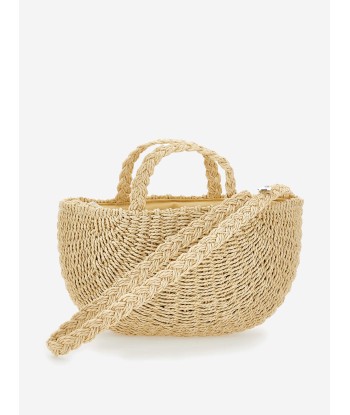 Monnalisa Girls Straw Star Beach Bag in Beige (32cm) En savoir plus