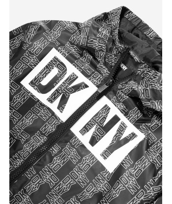 DKNY Kids Logo Windbreaker in Black pas cheres