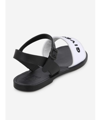 Givenchy Girls Logo Sandals in White meilleur choix