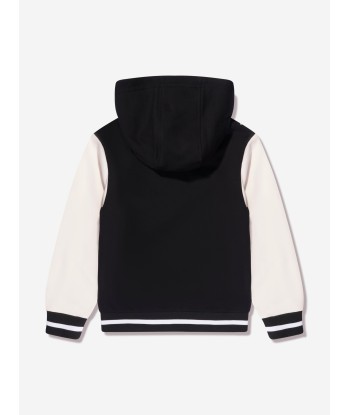 DKNY Boys Logo Zip Up Top in Black pour bénéficier 