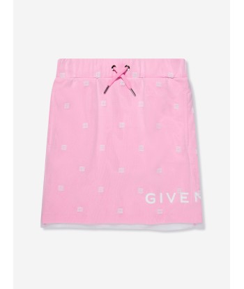 Givenchy Girls 4G Logo Mesh Skirt in Pink l'évolution des habitudes 