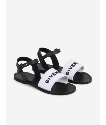 Givenchy Girls Logo Sandals in White meilleur choix