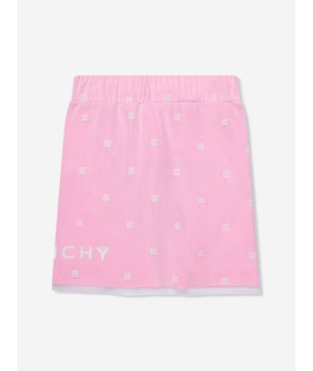 Givenchy Girls 4G Logo Mesh Skirt in Pink l'évolution des habitudes 