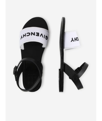 Givenchy Girls Logo Sandals in White meilleur choix