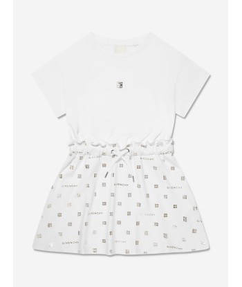 Givenchy Girls 4G Logo Dress in White Economisez 