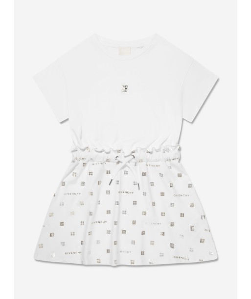 Givenchy Girls 4G Logo Dress in White Economisez 