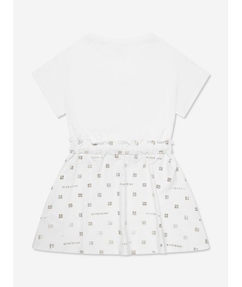 Givenchy Girls 4G Logo Dress in White Economisez 