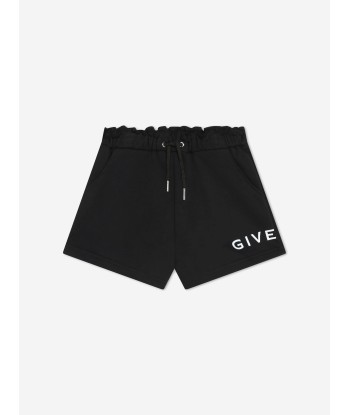 Givenchy Girls Logo Print Shorts in Black Comparez et commandez 