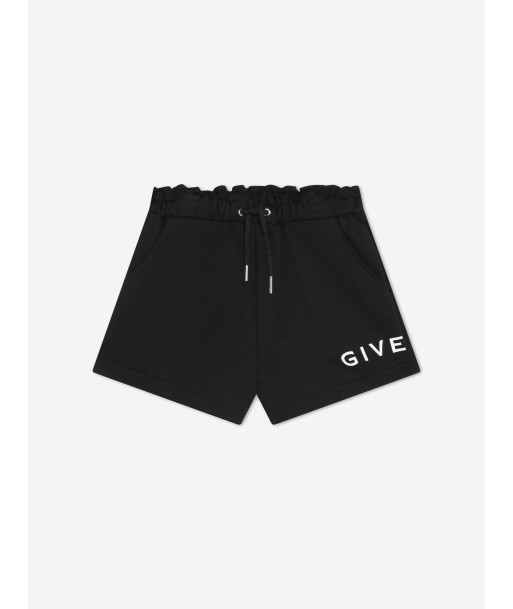 Givenchy Girls Logo Print Shorts in Black Comparez et commandez 