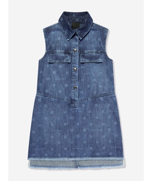 Givenchy Girls 4G Logo Denim Dress in Blue vous aussi creer 