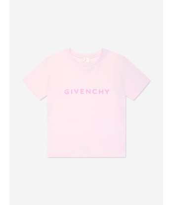 Givenchy Girls Logo Print T-Shirt in Pink Amélioration de cerveau avec