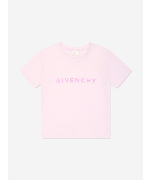 Givenchy Girls Logo Print T-Shirt in Pink Amélioration de cerveau avec