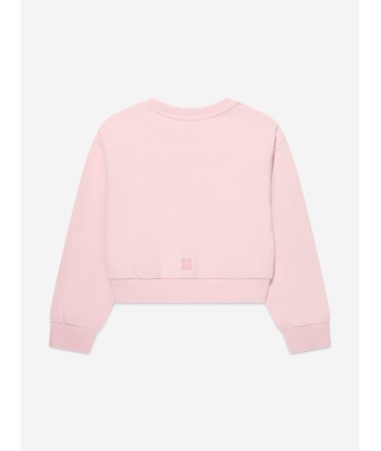 Givenchy Girls Logo Print Sweatshirt in Pink les muscles