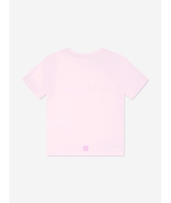 Givenchy Girls Logo Print T-Shirt in Pink Amélioration de cerveau avec