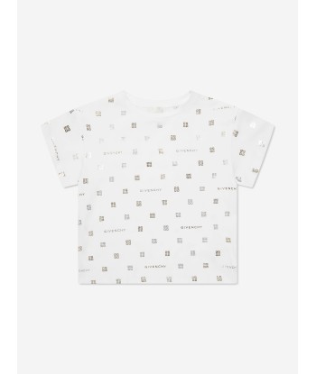 Givenchy Girls 4G Logo T-Shirt in White vente chaude votre 