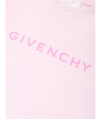 Givenchy Girls Logo Print T-Shirt in Pink Amélioration de cerveau avec