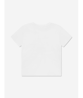 Givenchy Girls 4G Logo T-Shirt in White meilleur choix