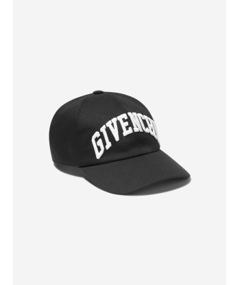 Givenchy Boys Embroidered Logo Cap in Black pas cher