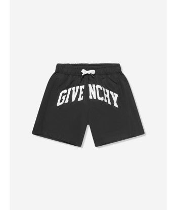 Givenchy Boys Logo Print Swim Shorts in Black de la marque