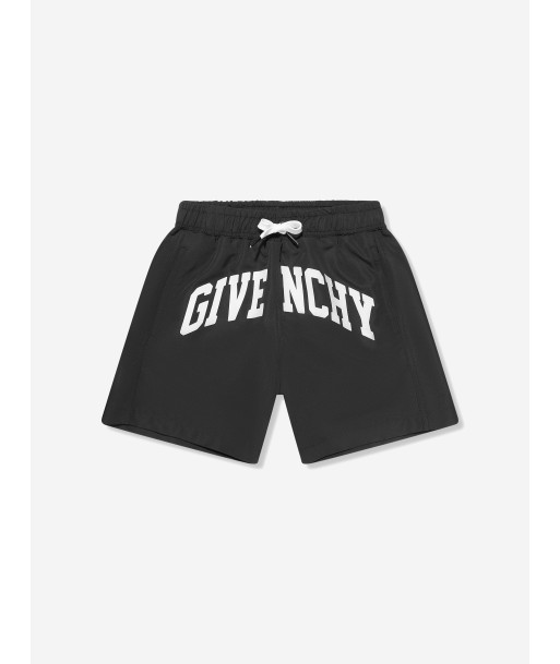 Givenchy Boys Logo Print Swim Shorts in Black de la marque