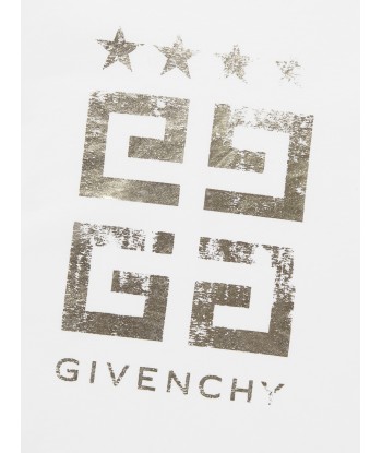 Givenchy Girls 4G Logo T-Shirt in White meilleur choix