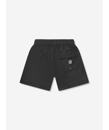 Givenchy Boys Logo Print Swim Shorts in Black de la marque