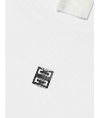 Givenchy Girls 4G Logo T-Shirt in White destockage