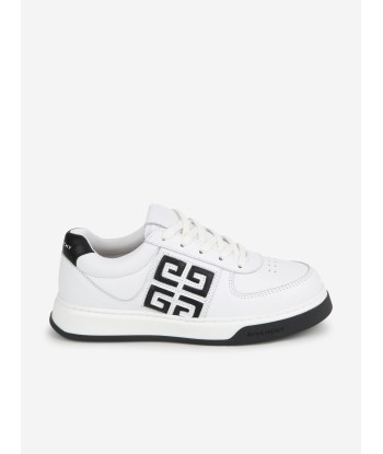 Givenchy Boys Leather 4G Logo Trainers in White 2 - 3 jours ouvrés.