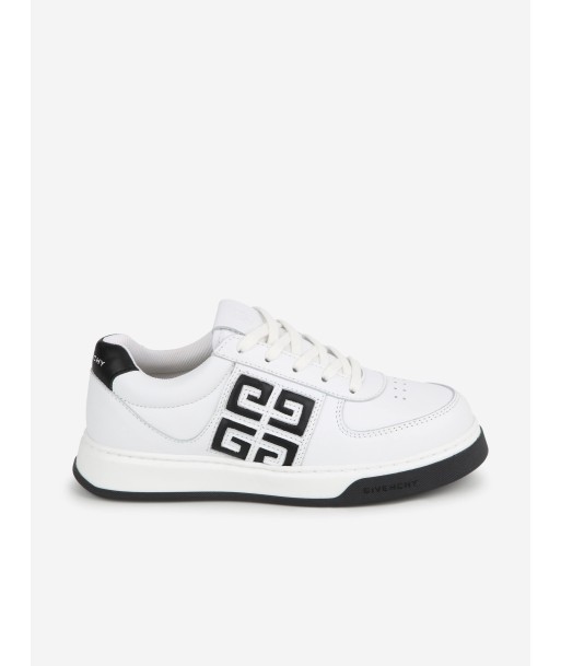 Givenchy Boys Leather 4G Logo Trainers in White 2 - 3 jours ouvrés.