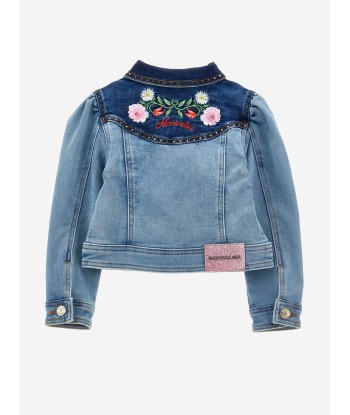 Monnalisa Girls Rodeo Denim Jacket in Blue commande en ligne