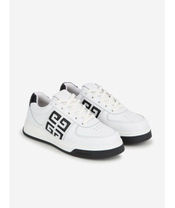 Givenchy Boys Leather 4G Logo Trainers in White 2 - 3 jours ouvrés.