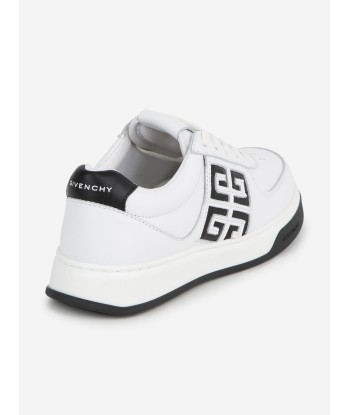 Givenchy Boys Leather 4G Logo Trainers in White 2 - 3 jours ouvrés.