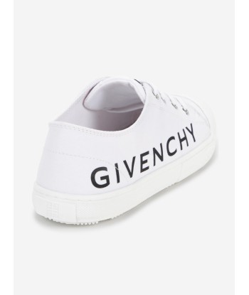 Givenchy Boys Logo Print Trainers in White basket pas cher