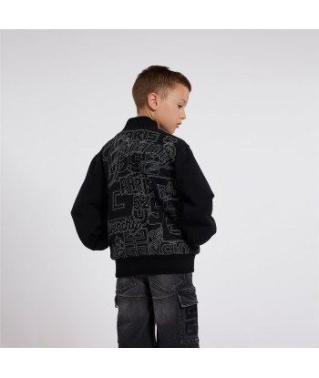 Givenchy Boys Embroidered Bomber Jacket in Black rembourrage situé sous