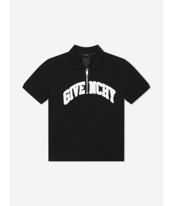 Givenchy Boys Zip Front Polo Shirt in Black 50% de réduction en Octobre 2024