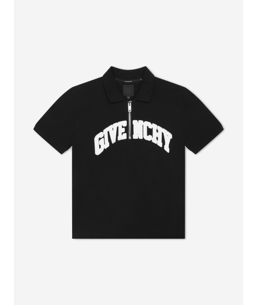 Givenchy Boys Zip Front Polo Shirt in Black 50% de réduction en Octobre 2024