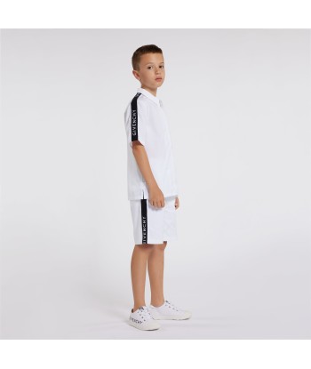 Givenchy Boys Zip Front Shirt in White l'évolution des habitudes 