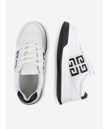 Givenchy Boys Leather 4G Logo Trainers in White 2 - 3 jours ouvrés.