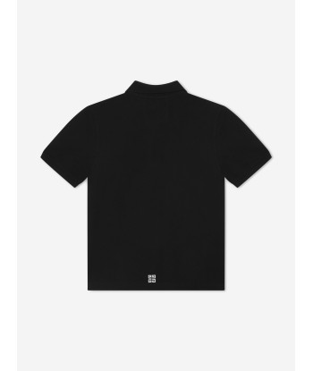 Givenchy Boys Zip Front Polo Shirt in Black 50% de réduction en Octobre 2024