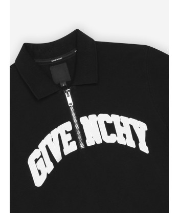 Givenchy Boys Zip Front Polo Shirt in Black 50% de réduction en Octobre 2024